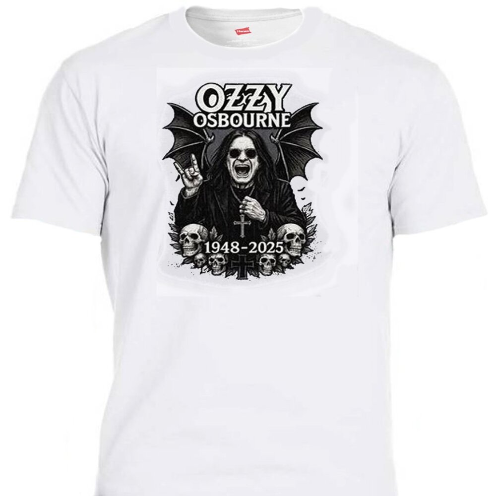 OZZY OSBOURNE R.I.P 2025 MEN'S MUSIC T-SHIRT 1948-2025 T-2084